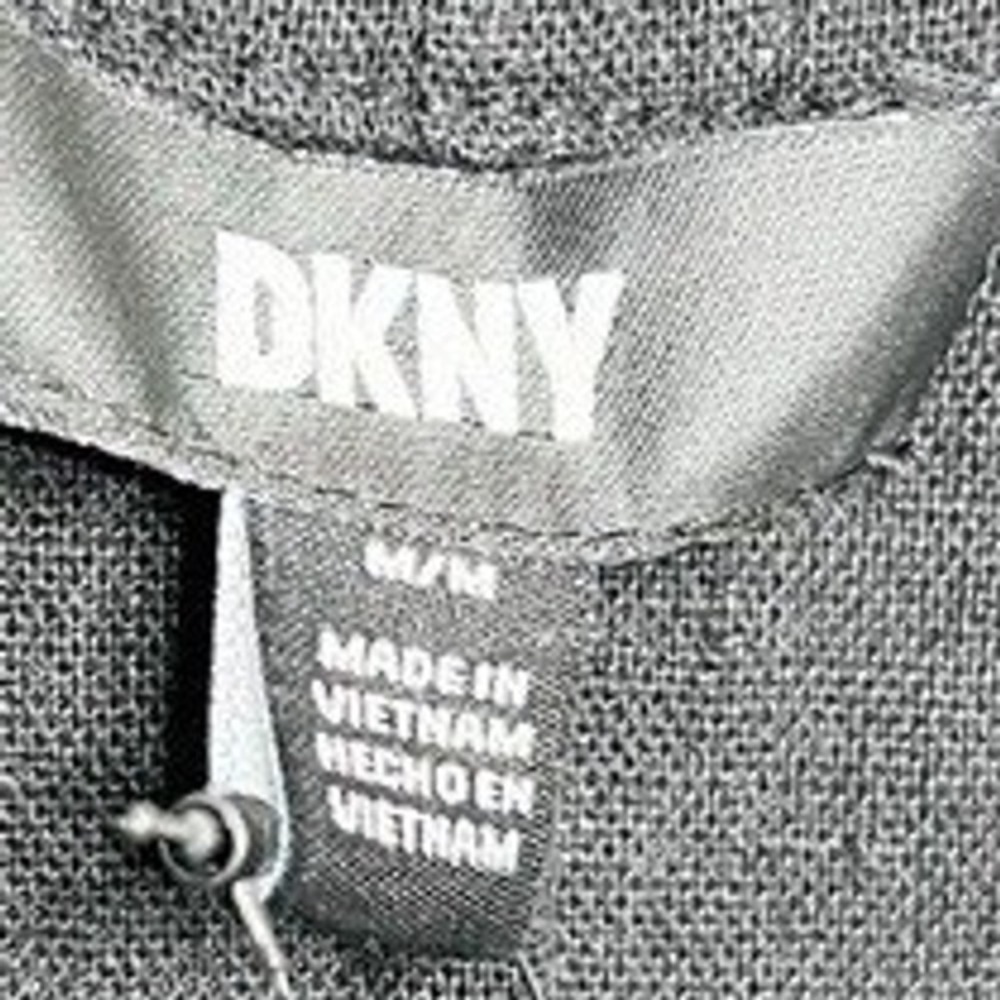 DKNY NWT Black Linen Blend V-Neck Sleeveless Maxi Dress P41C8FZK Womens Medium - Picture 6 of 8